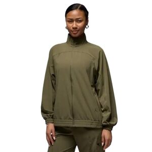 Nike Jordan Sport Dri-Fit Woven Track Jacket Olive Green Relaxed Small NWT
